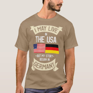 American German Flag Germany Roots Germans Gift  T-Shirt