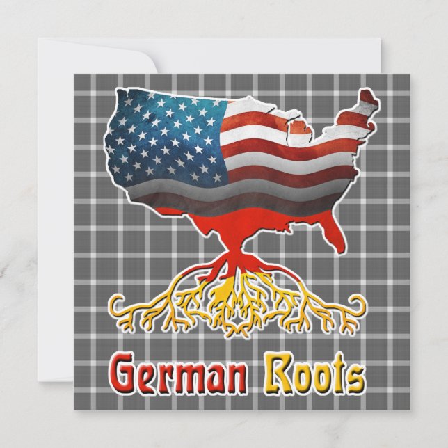 American German Roots Invitation (Front)