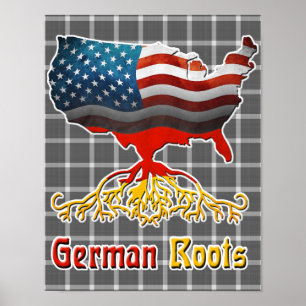 American German Roots Poster