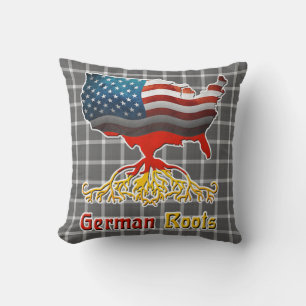 American German Roots Throw Cushion