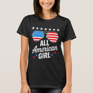 American girl 4th of july family matching T-Shirt