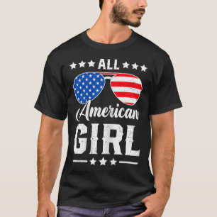 American Girl 4th Of July Funny Patriotic Usa Matc T-Shirt