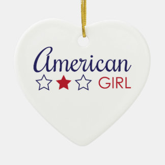 American Girl Stars Ceramic Tree Decoration