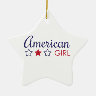American Girl Stars Ceramic Tree Decoration