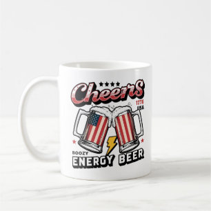 American glass beer cheers coffee mug