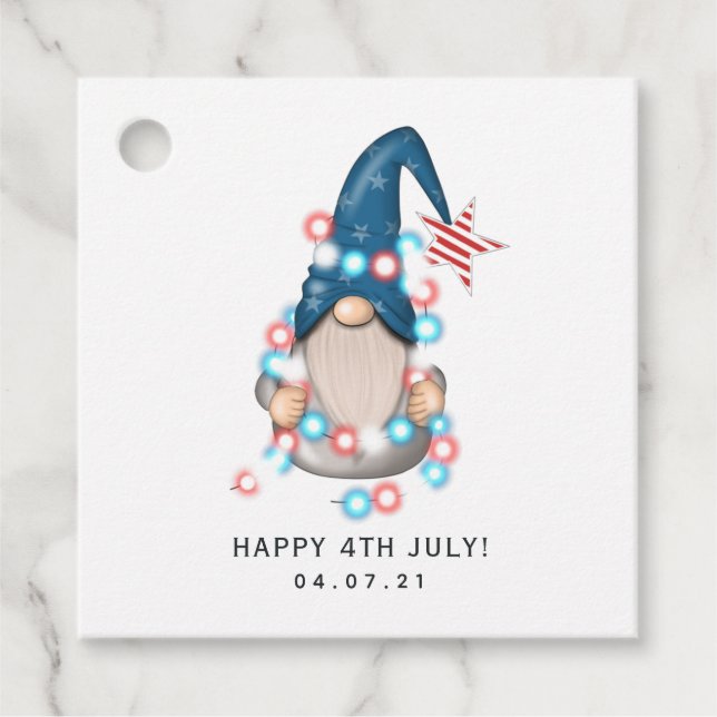 American Gnome Favour Tags (Front)