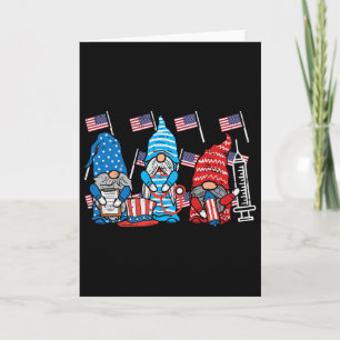 American Gnomes Nurse 4th Of July Scrub Top Patrio Card