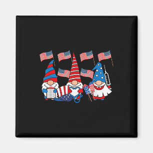 American Gnomes Nurse 4th Of July Scrub Top Patrio Magnet