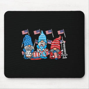 American Gnomes Nurse 4th Of July Scrub Top Patrio Mouse Pad