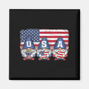 American Gnomes USA Independence Day Patriotic 4th Magnet