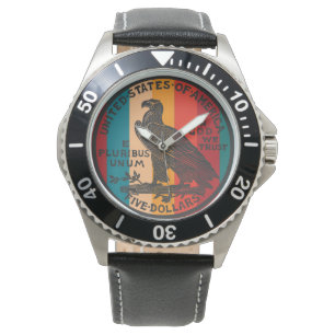 American gold coin 5 dollars watch