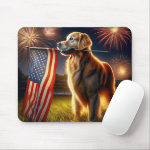 American Golden Retriever Mouse Pad
