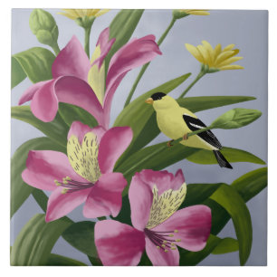 American Goldfinch Art Tiles