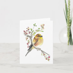American Goldfinch Bird Card