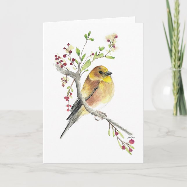 American Goldfinch Bird Card (Front)