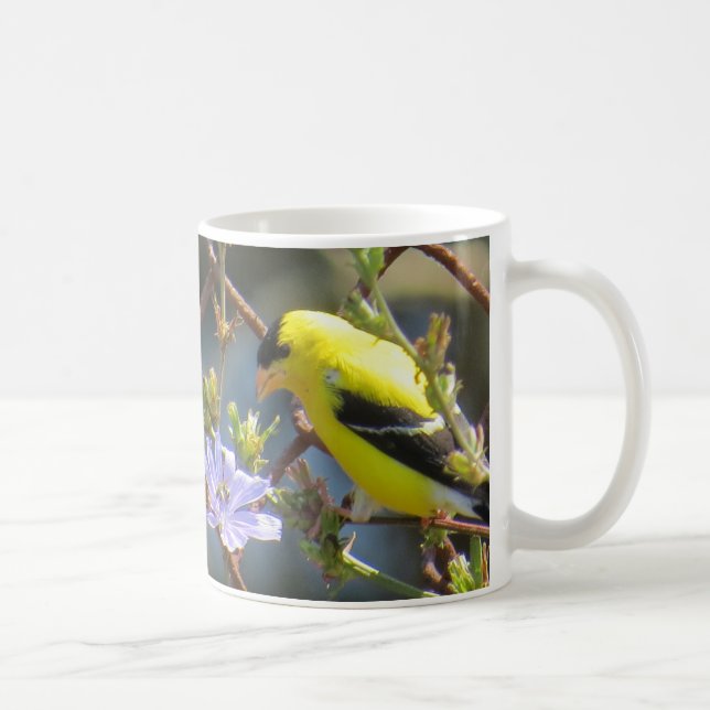 American Goldfinch Coffee Mug by BirdingCollectibl (Right)