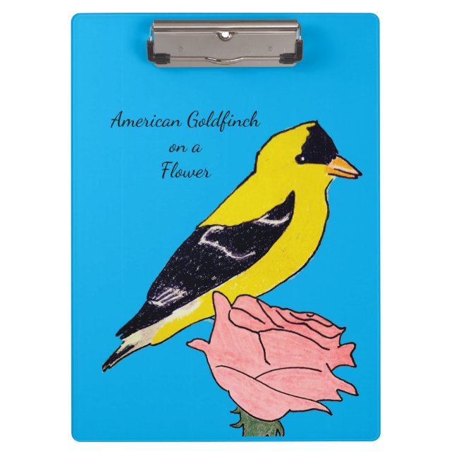 American Goldfinch Notebook Clipboard (Front)