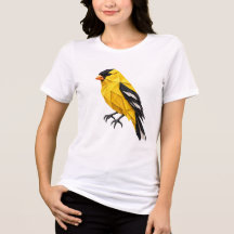 American Goldfinch Origami Bird Minimal Paper Art