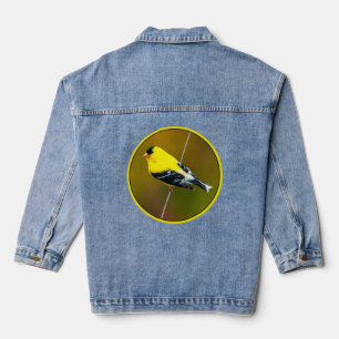 American Goldfinch - Original Photograph Denim Jacket