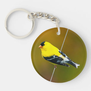 American Goldfinch - Original Photograph Key Ring