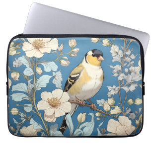 American Goldfinch William Morris Inspired Laptop Sleeve