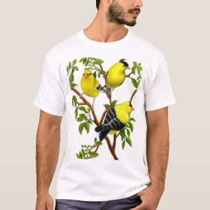 American Goldfinches in Vines Shirt