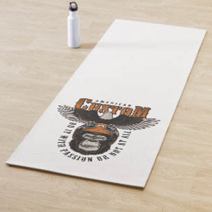 American Gorilla Motorcycle Vintage Biker Eagle Yoga Mat