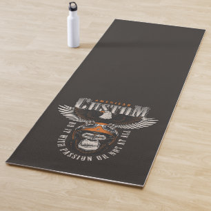 American Gorilla Motorcycle Vintage Biker Eagle Yoga Mat