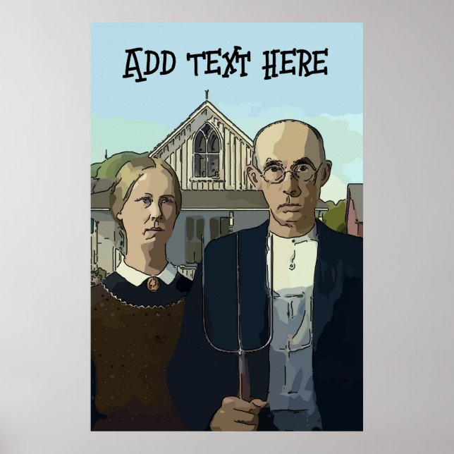 American Gothic, Add Text Poster (Front)