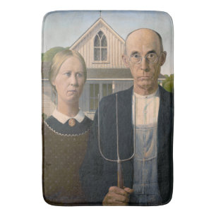 American Gothic: Country Life Poor Rural Farmer Bath Mat
