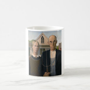American Gothic: Country Life Poor Rural Farmer Coffee Mug