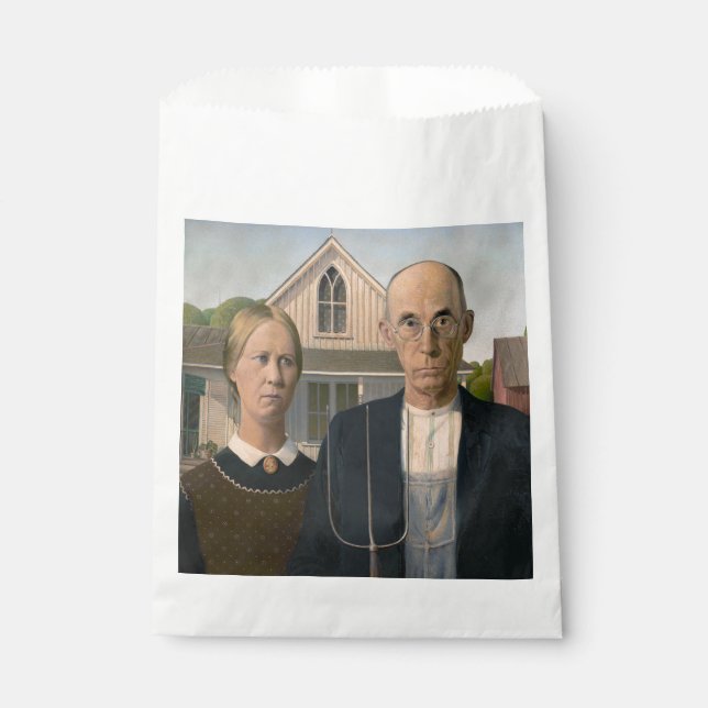 American Gothic: Country Life Poor Rural Farmer Favour Bag (Front)