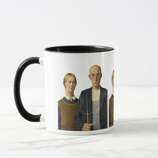 American Gothic couple  Mug (Left)
