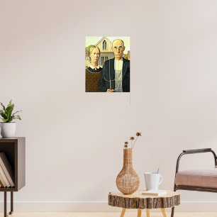 American Gothic, fine art painting, Poster