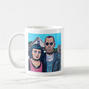 American Gothic Goes Punk Coffee Mug