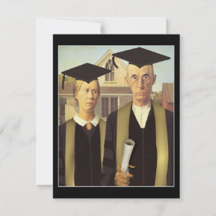 American Gothic Graduation Announcement