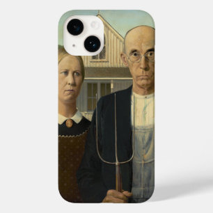 American Gothic Grant Wood Farmer Farmhouse Case-Mate iPhone 14 Case