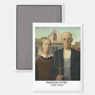 American Gothic, Grant Wood Magnet