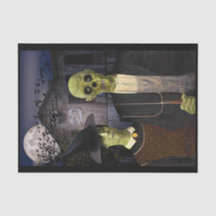 American Gothic Halloween Tissue Paper