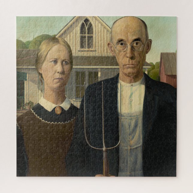 American Gothic Jigsaw Puzzle (Vertical)