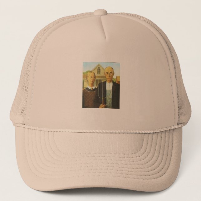 American Gothic Painting Ball Cap (Front)