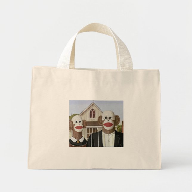 American Gothic Sock Monkeys bag (Front)