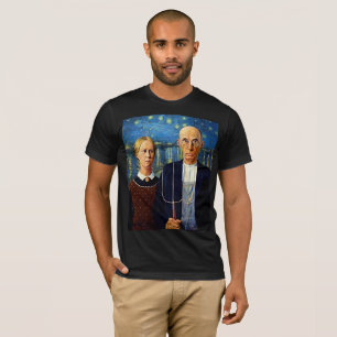 American Gothic Starry Night T-Shirt