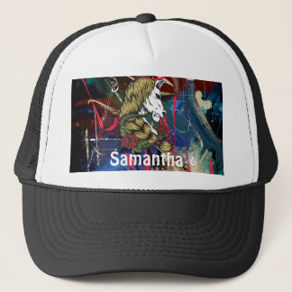 AMERICAN GRAFFITI WARRIOR Personalised Unicorn Trucker Hat