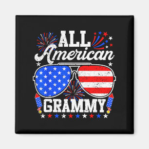 American grammy 4th of july sunglasses family magnet