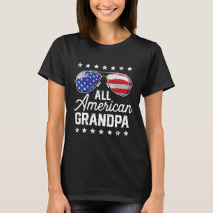 American Grandpa 4th Of July Family Matching Sungl T-Shirt