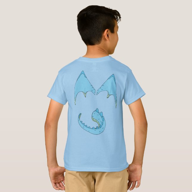 American Granny Training Dragons Boy's T-Shirt (Back Full)