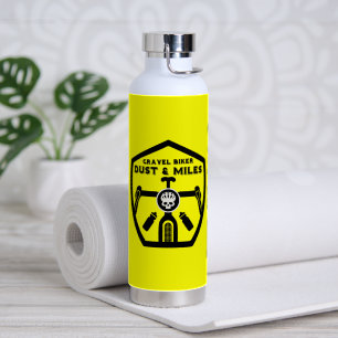 American Gravel Bike Rider Water Bottle