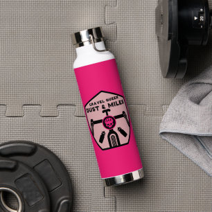 American Gravel Queen Bike Rider Water Bottle