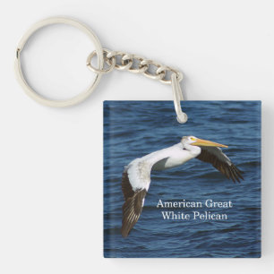 American Great White Pelican Key Ring